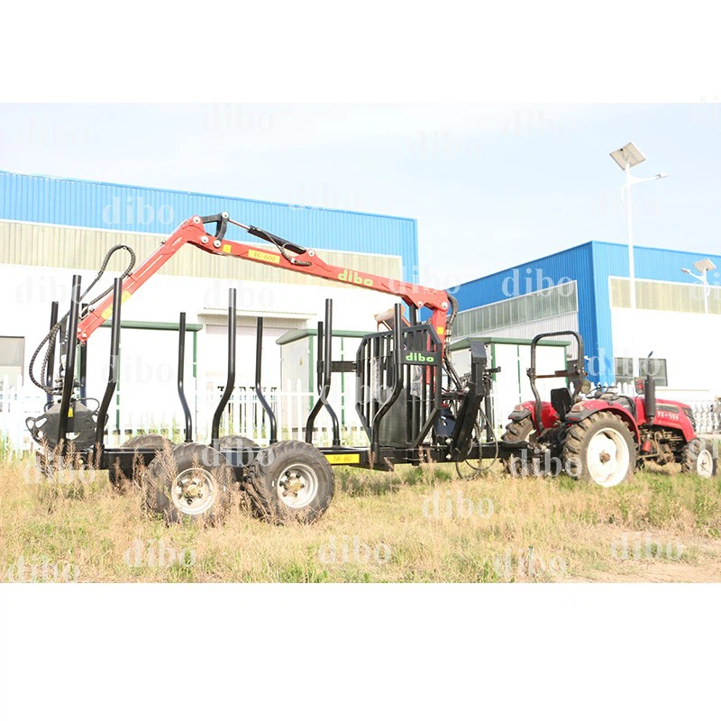 6m Timber Crane With Trailer